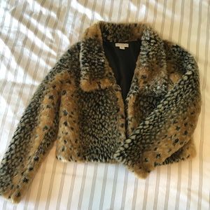 Leopard fur jacket